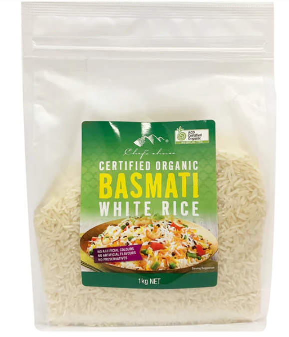 Organic Basmati White Rice - Chef's Choice