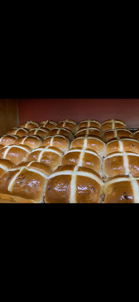 Dorrigo Woodfired Bakery Hot Cross Buns- Blueberry